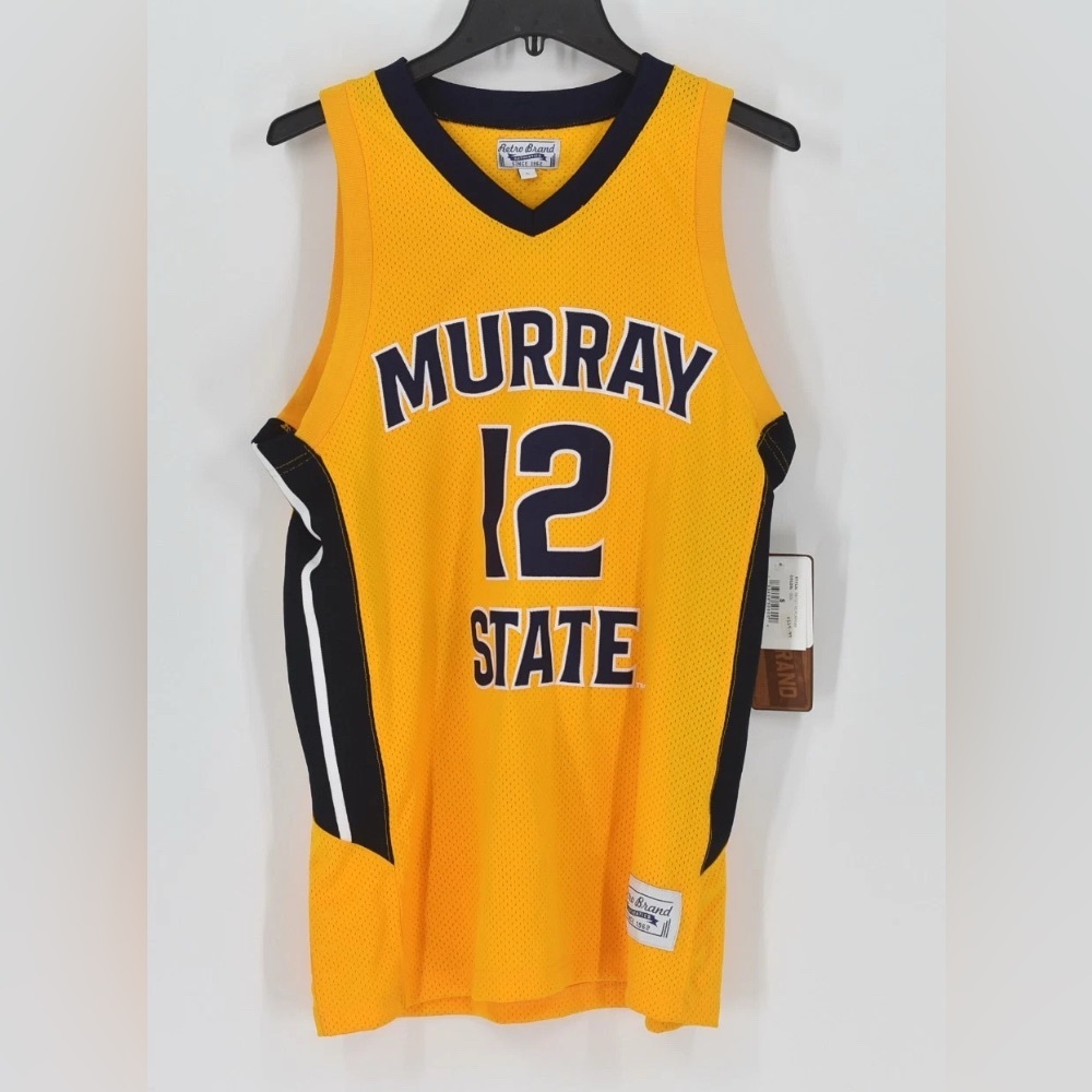New Murray State Racers #12 Ja Morant Basketball Jersey - Yellow - XXL